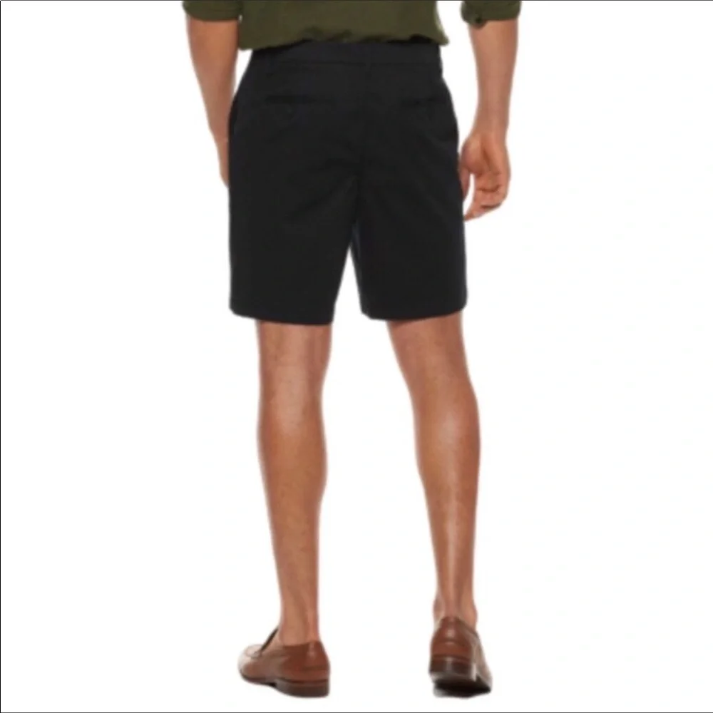 Marc Anthony Navy Luxury Textured Twill Slim Fit Shorts 42 NWT